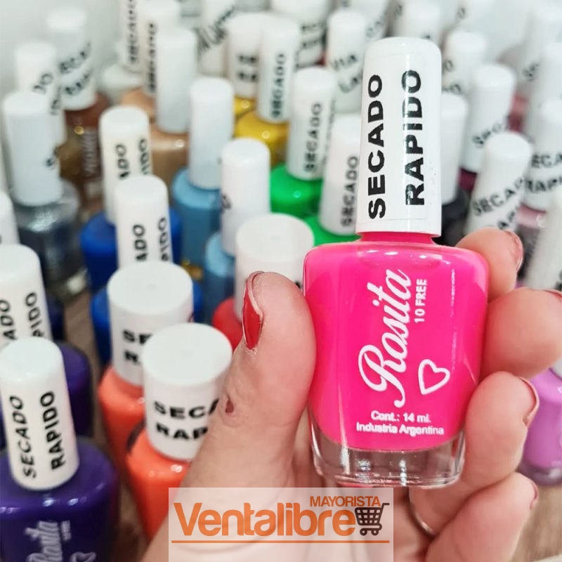 ESMALTE COMÚN ROSITA 12ML. SECADO RÁPIDO