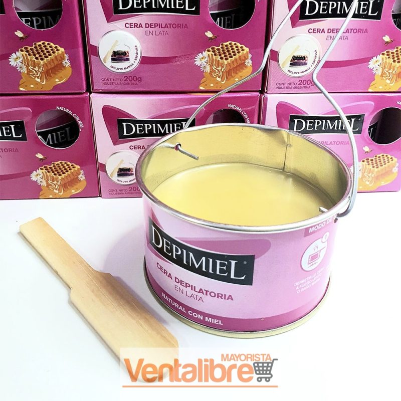 CERA DEPILATORIA CON MIEL EN LATA DE 200G.