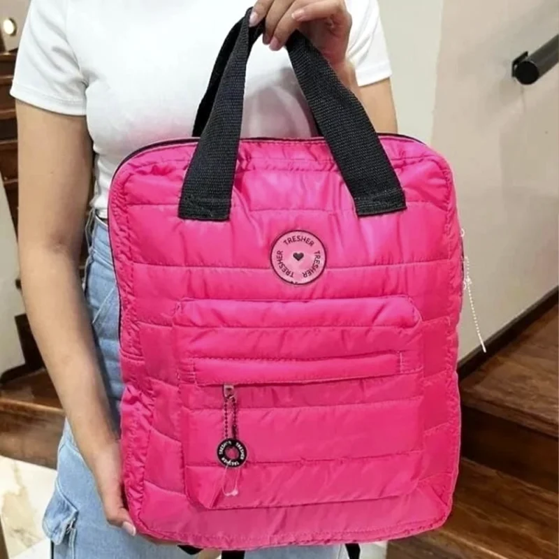 MOCHILA INFLADA DOS CIERRES CORREAS REGULABLE