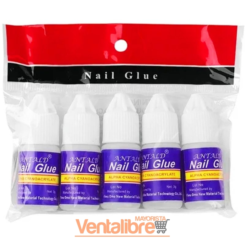 PACK DE 5 PEGAMENTOS ADHESIVOS PARA UÑAS POSTIZAS & STRASS