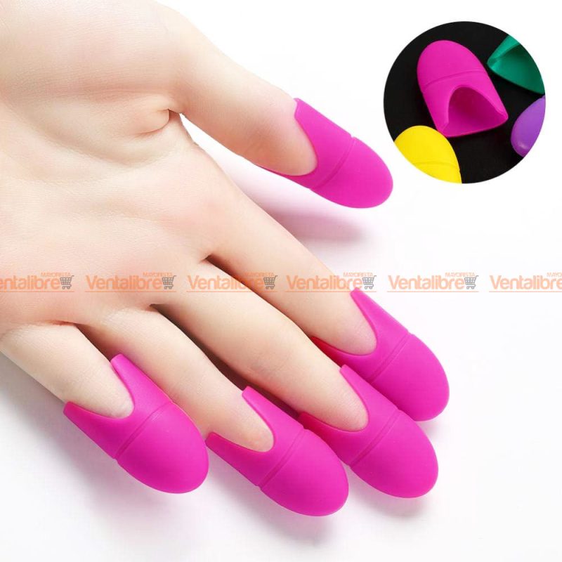 CAPUCHONES DE SILICONA PARA PROTECCIÓN DE UÑAS X 5 UNI. - Imagen 2