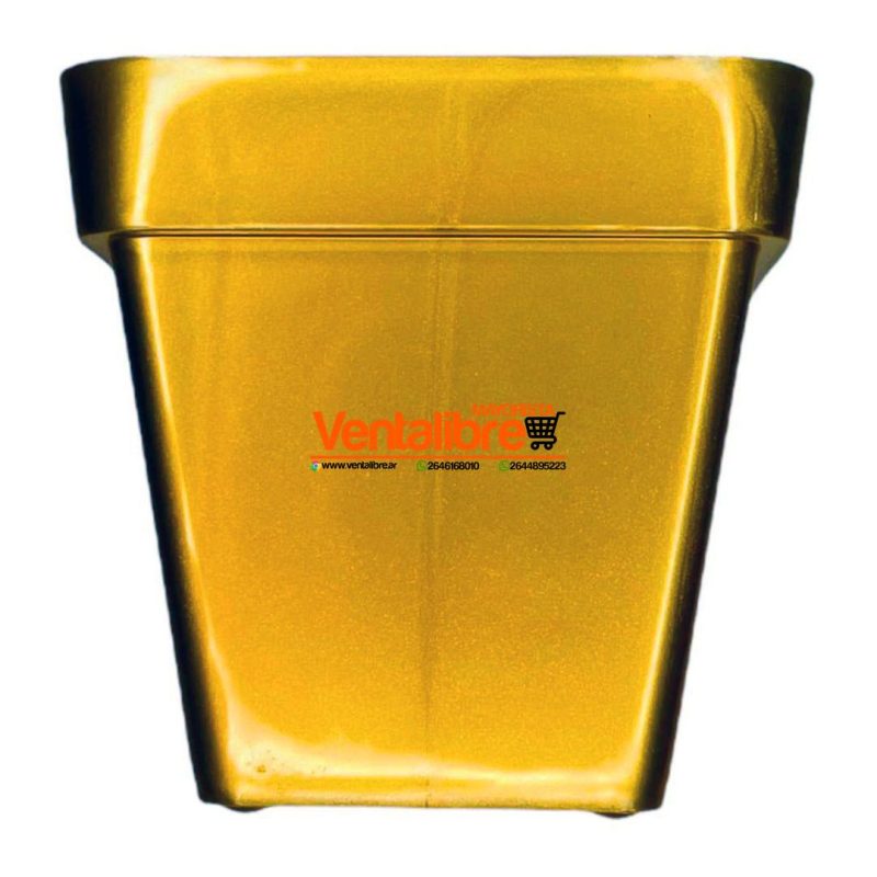 MACETA CUADRADA N°10 600 CC. 10 CM. X 9CM VARIOS COLORES - Imagen 6