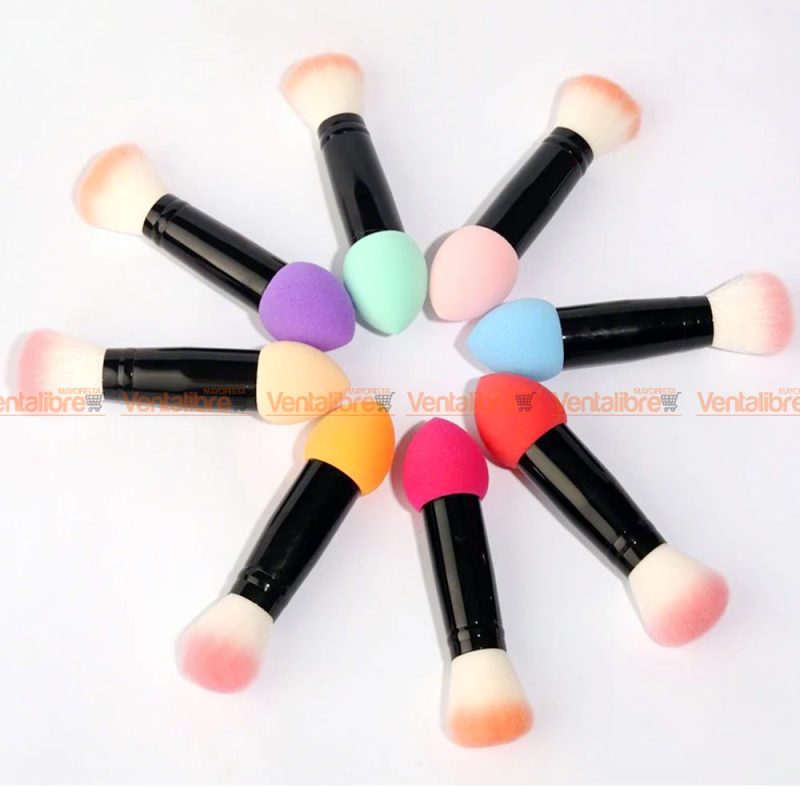 ESPONJA DOBLE CON BROCHA PARA MAQUILLAJE EN BLÍSTER - Imagen 4