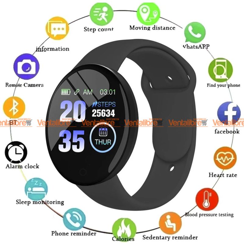 RELOJ INTELIGENTE SMARTWATCH BLUETOOTH FUNCIONES PRO