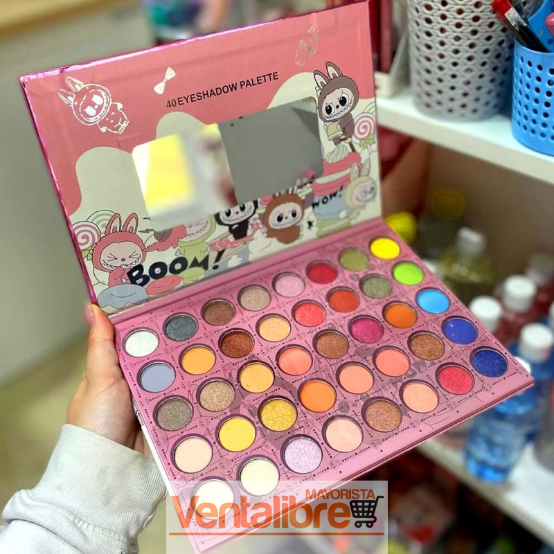 PALETA DE SOMBRAS LABUBU NICE ... WOW! 40 COLORES