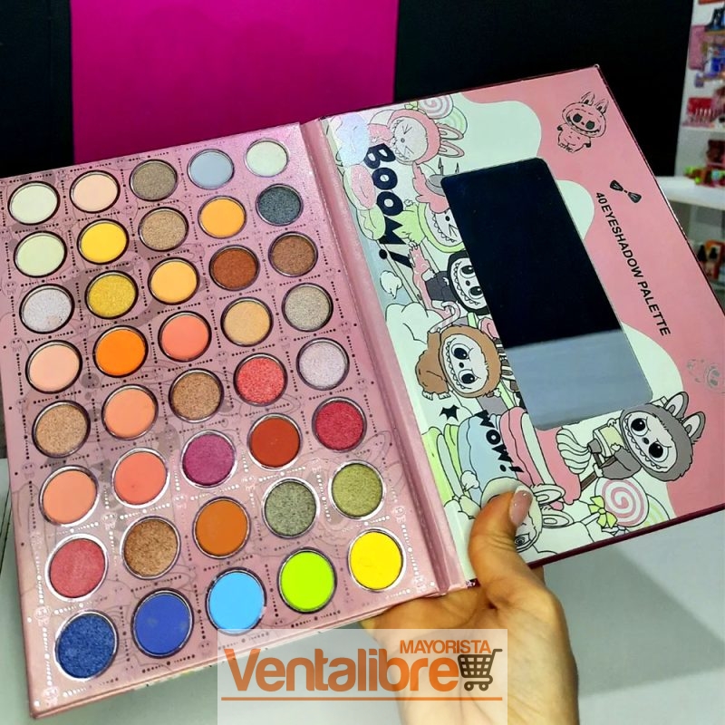 PALETA DE SOMBRAS LABUBU NICE ... WOW! 40 COLORES - Imagen 2