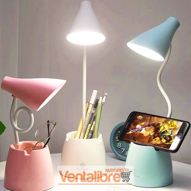 LÁMPARAS LED DE ESCRITORIO LED PLEGABLES PORTA LÁPIZ