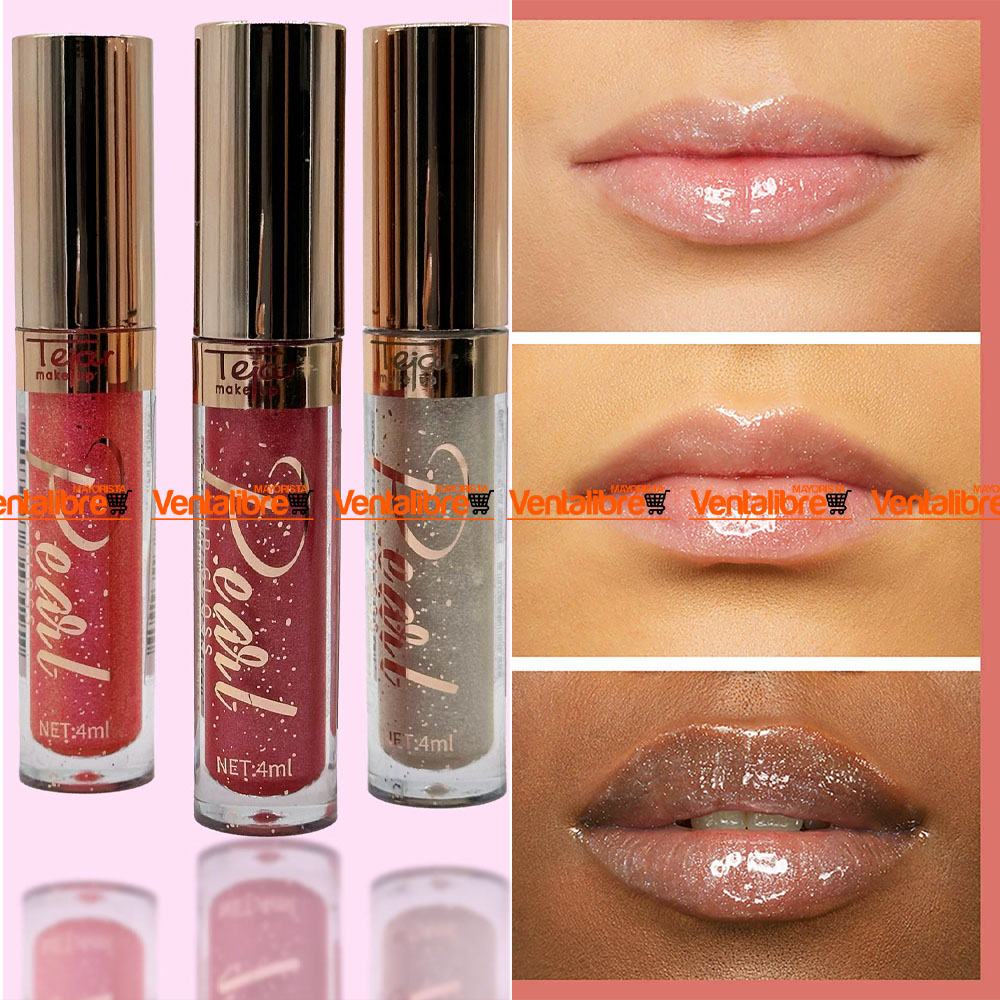 BRILLO LABIAL PERLADO MAKE UP NUEVOS TONOS