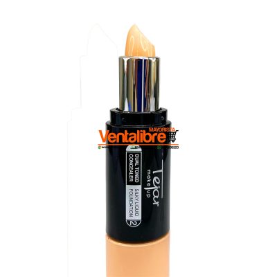 MAQUILLAJE FLUIDO CON APLICADOR Y CORRECTOR DE OJERAS DOS EN UNO - Image 6