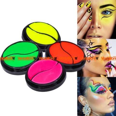MAQUILLAJE ARTÍSTICO FLÚOR 4 COLORES