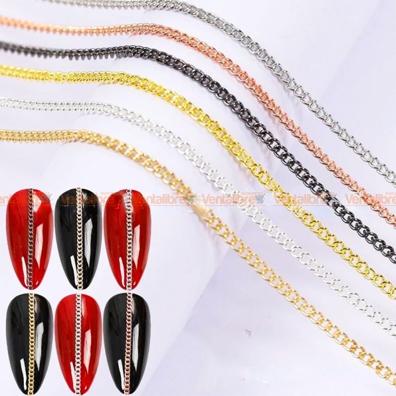 CADENA PARA DECORACIÓN DE UÑAS BLÍSTER X 6 UNI. - Imagen 3