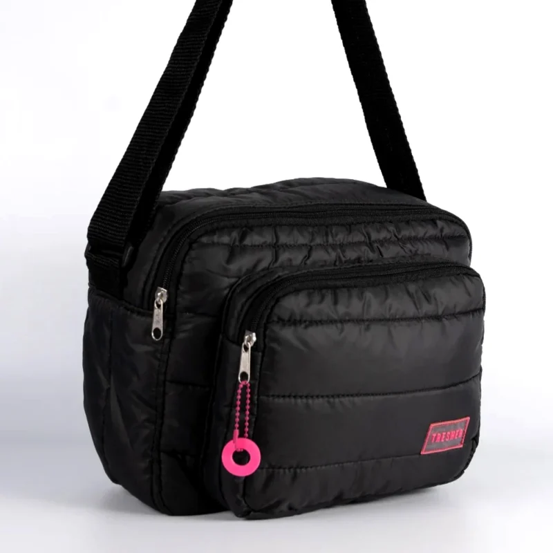 BANDOLERA INFLADA DOS CIERRES CORREA REGULABLE