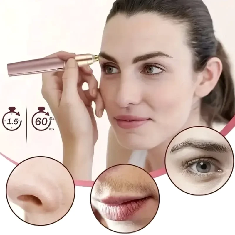 DEPILADORA FACIAL PARA CEJAS Y ROSTRO RECARGABLE
