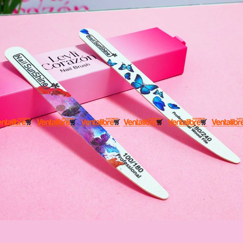 LIMA RECTA PARA UÑAS NAIL SUNSHINE (ITALIA) DOBLE 100/180