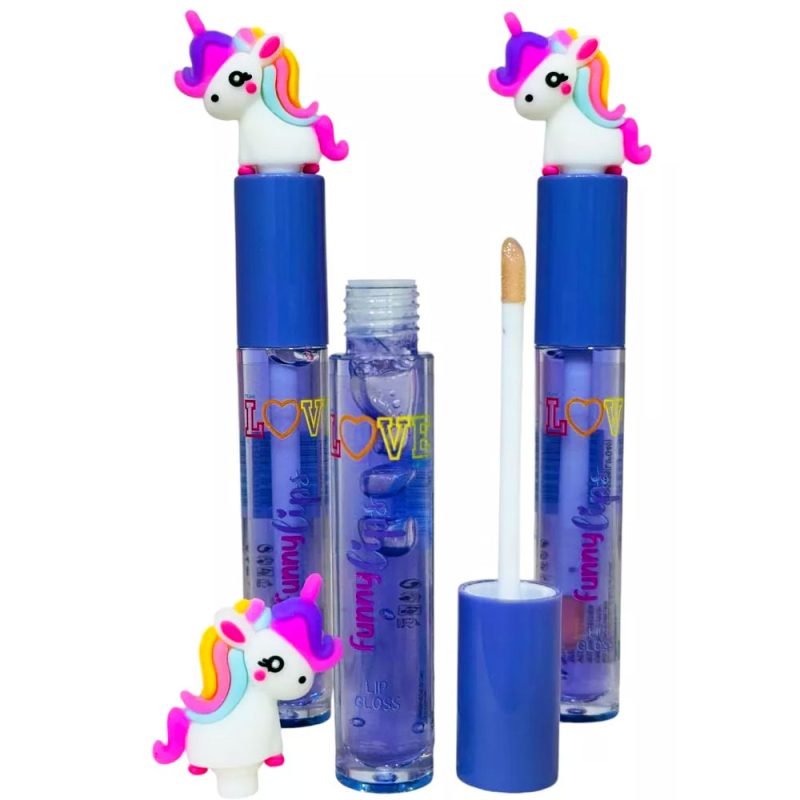 BRILLO LABIAL UNICORNIO CON APLICADOR LOVE CRAZY