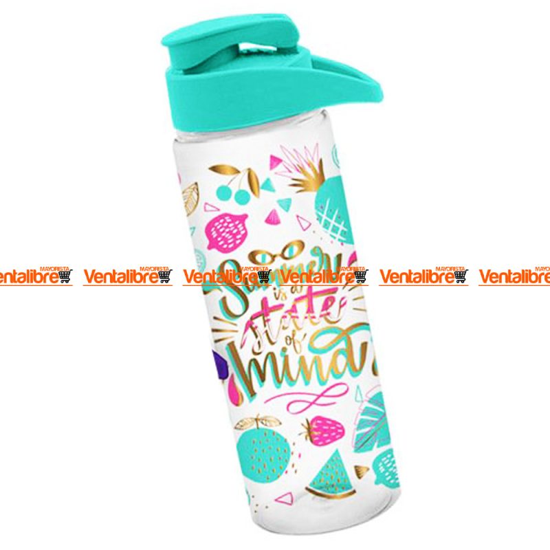 BOTELLA DEPORTIVA REFORZADA CON AGARRE X 750 ML. ESTAMPADA - Imagen 4