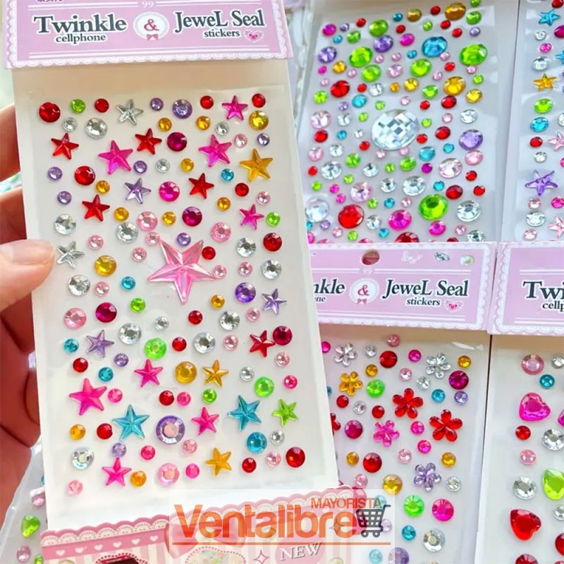 GEMAS STRASS DECORACIÓN MULTIUSO VARIOS DISEÑOS Y FORMAS