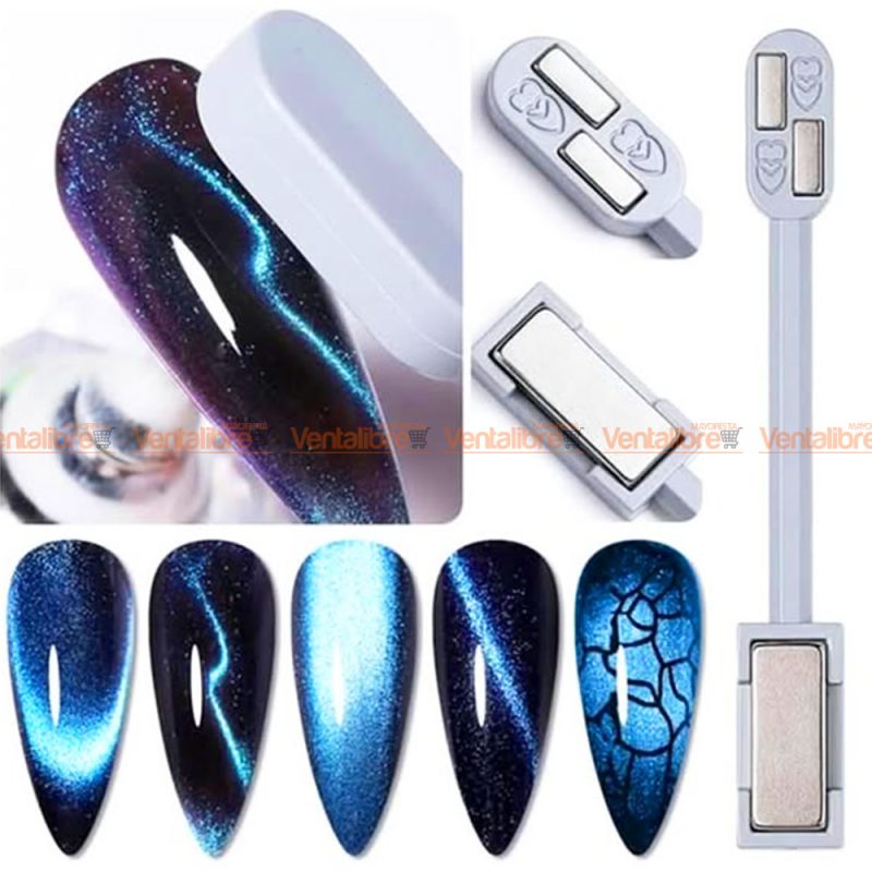 IMÁN DOBLE PARA ESMALTES EFECTO OJO DE GATO - Imagen 2