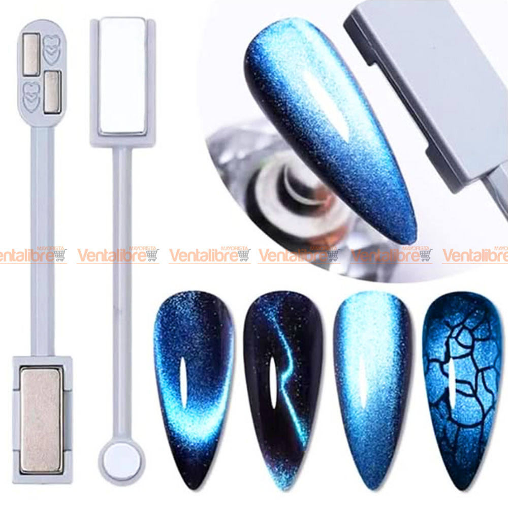 IMÁN DOBLE PARA ESMALTES EFECTO OJO DE GATO