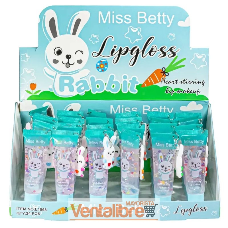 BRILLO LABIAL TRANSPARENTE RABBIT MISS BETTY - Imagen 3