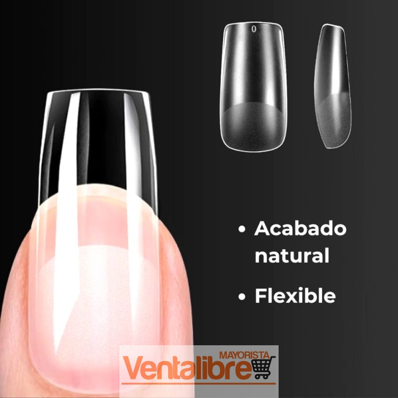 TIPS UÑAS CUADRADAS MATTE PRE LIMADA X 48 PCS. - Imagen 4
