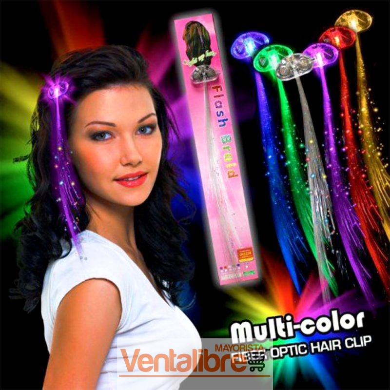 PICO MECHITAS CON LUCES LED FLASH BRAID Y APLIQUE PERSONAJES