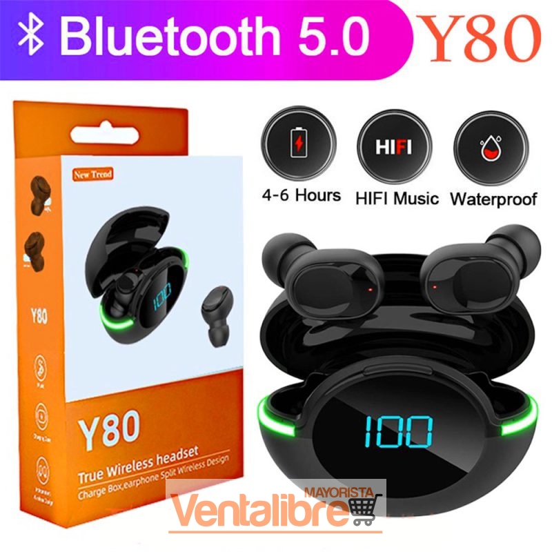 AURICULAR BLUETOOTH 5.1 AUDIO ESTÉREO CONTROL TÁCTIL