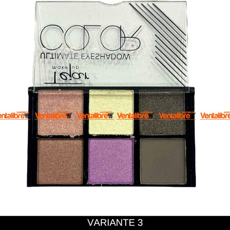 PALETA DE SOMBRAS PARA OJOS X 6 COLORES ALTAMENTE PIGMENTADOS - Imagen 4
