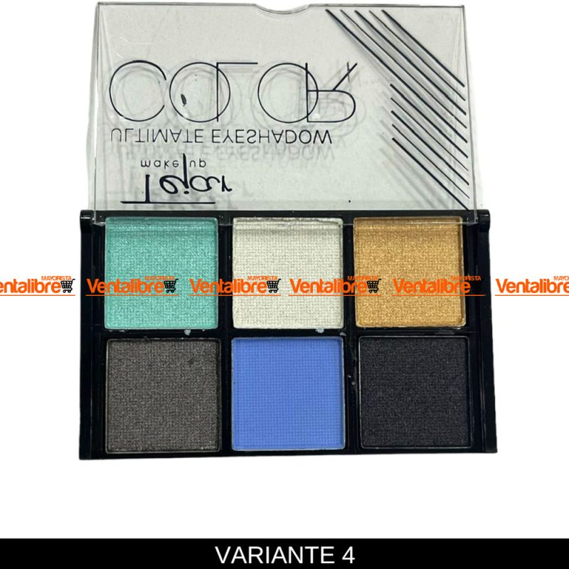 PALETA DE SOMBRAS PARA OJOS X 6 COLORES ALTAMENTE PIGMENTADOS - Imagen 5
