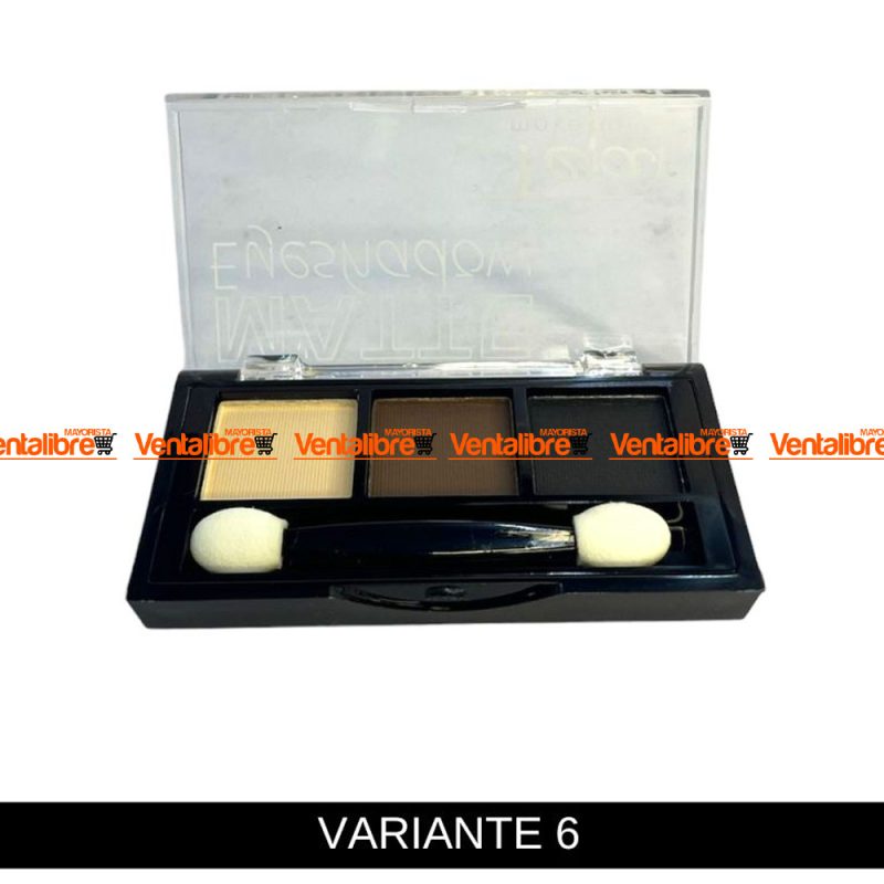 PALETA DE SOMBRAS X 3 COLORES MATTE DE ALTA PIGMENTACIÓN Y LARGA DURACIÓN - Imagen 8