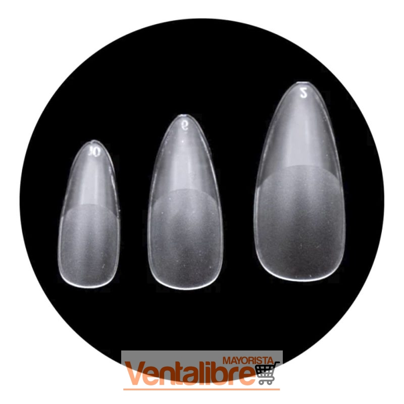 TIPS SOFT GEL MATTE PRE-LIMADAS ALMENDRA X 48PCS. - Imagen 2