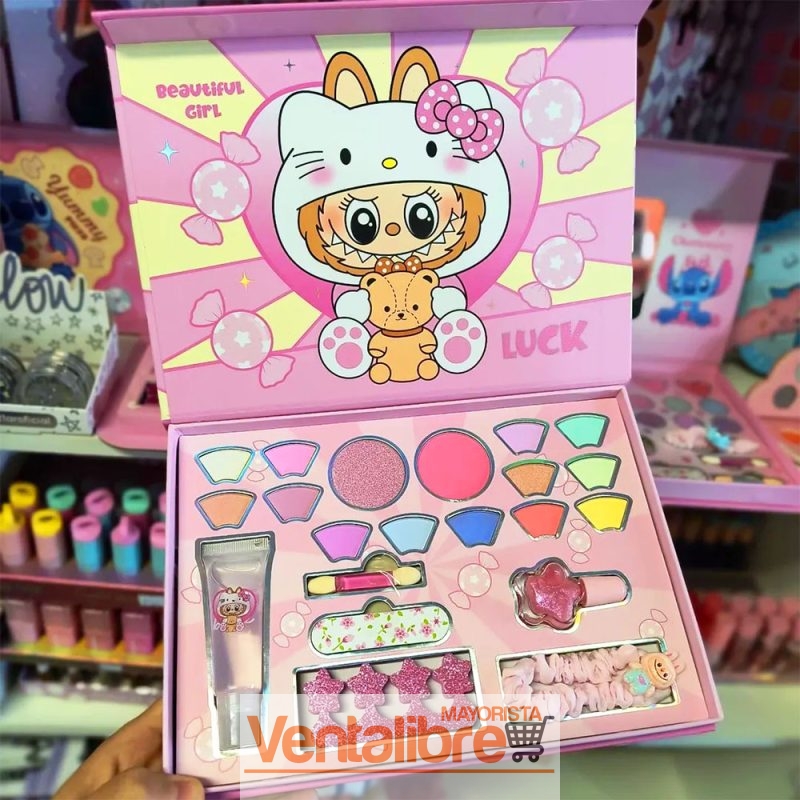 SET DE MAQUILLAJE INFANTIL COMPLETO DE LABUBU