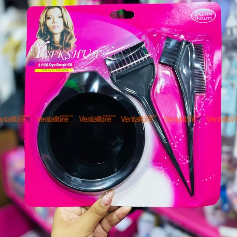 SET PARA TINTURA DE PELO BLÍSTER DE 3 PZAS.