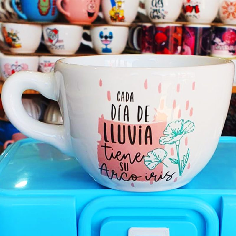 TAZÓN GRANDE DE CERÁMICA DISEÑOS SAN VALENTÍN EXCELENTE CALIDAD - Imagen 13