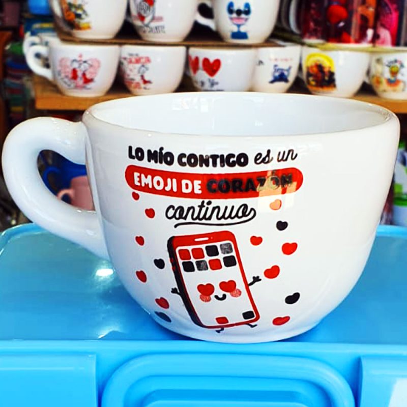 TAZÓN GRANDE DE CERÁMICA DISEÑOS SAN VALENTÍN EXCELENTE CALIDAD - Imagen 14