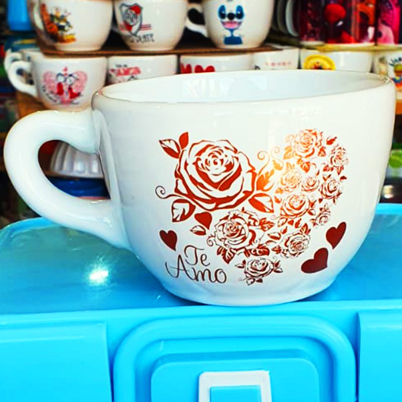 TAZÓN GRANDE DE CERÁMICA DISEÑOS SAN VALENTÍN EXCELENTE CALIDAD - Imagen 22