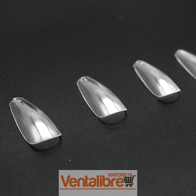 TIPS PARA UÑAS POSTIZAS FORMA COFFIN S X100 PCS. - Imagen 5