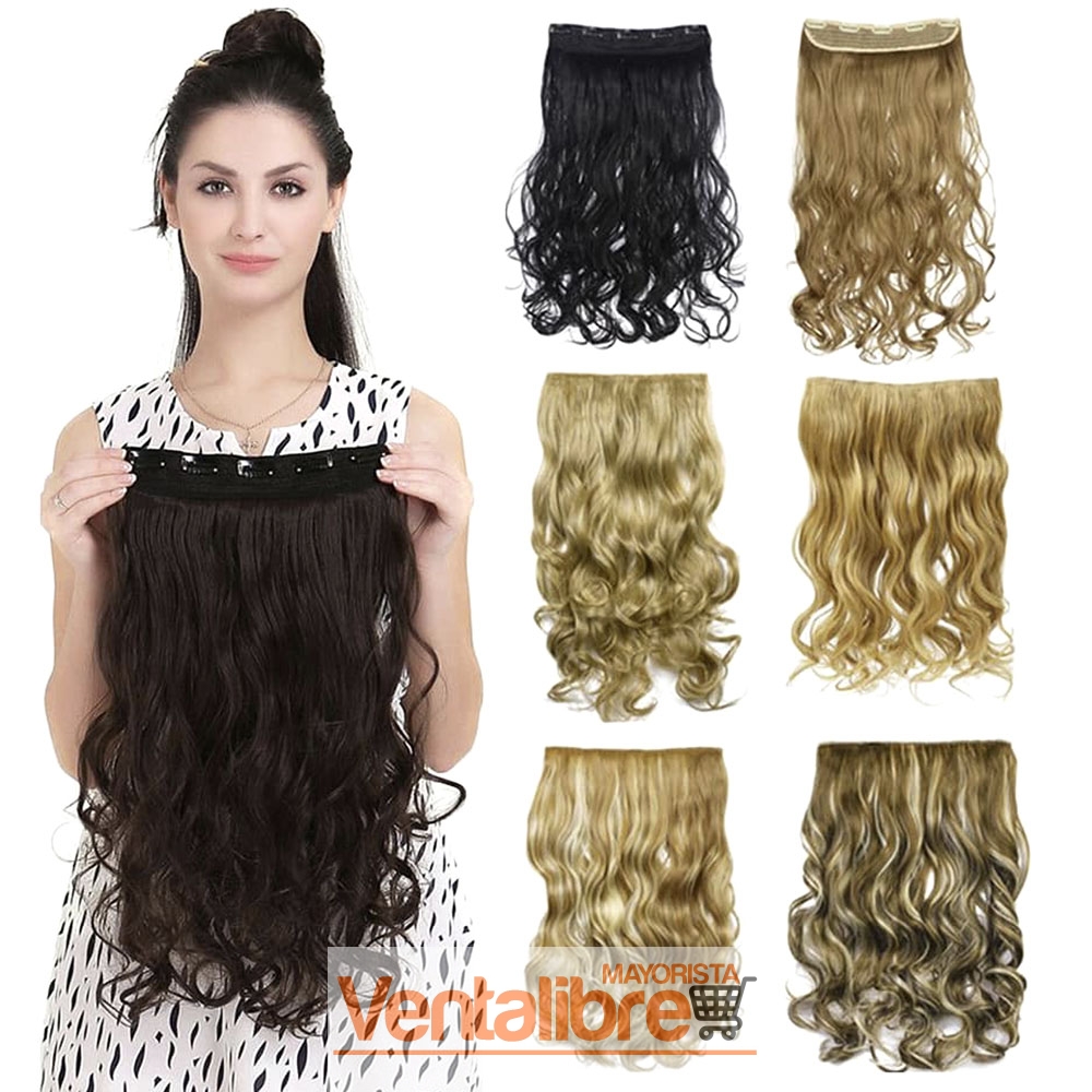 EXTENSIÓN DE PELO SINTÉTICO ONDULADO VARIOS COLORES - Image 2