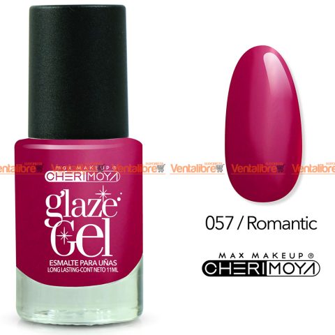 ESMALTE PARA UÑAS EFECTO GEL GLAZE ROMANTIC X 11 ML. CHERIMOYA