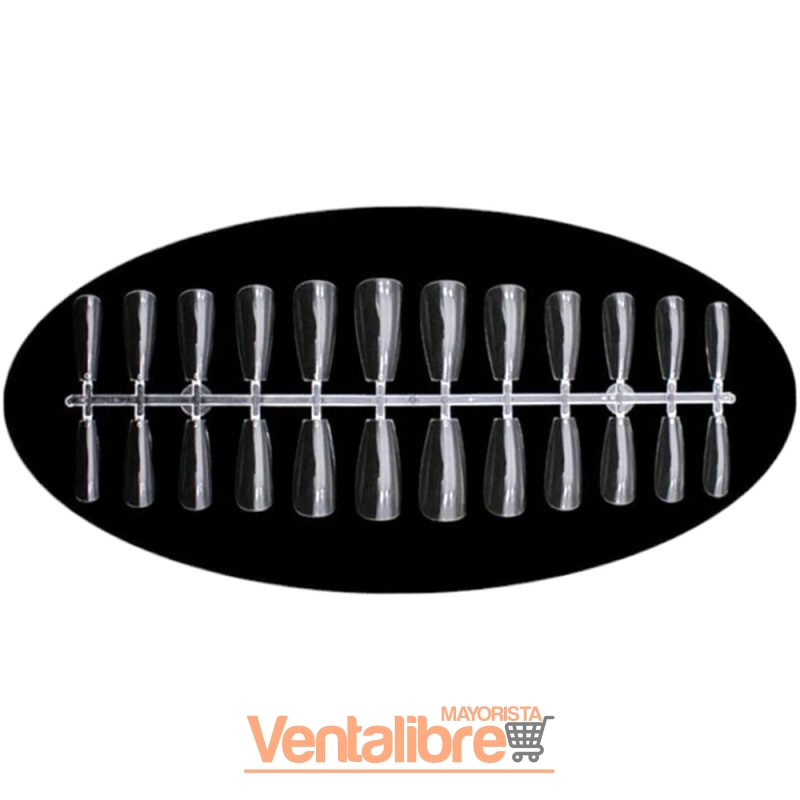 TIPS SOFT GEL FORMA COFFIN EN ESTUCHE X 240 PCS. - Imagen 4
