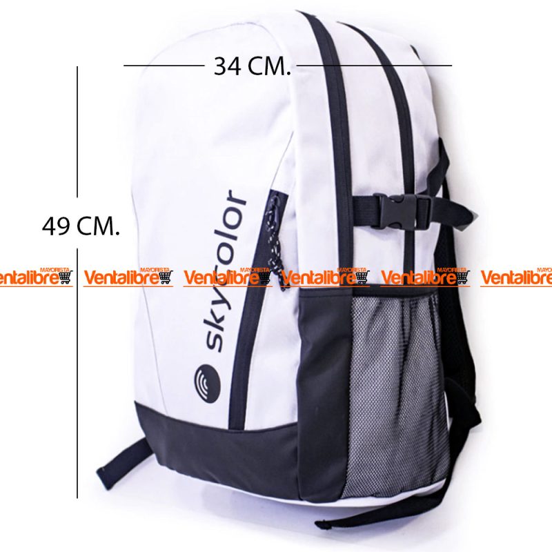 MOCHILA GRANDE IMPORTADA DE BRASIL DE 49*34*42 EN BLANCA PREMIUM - Imagen 2