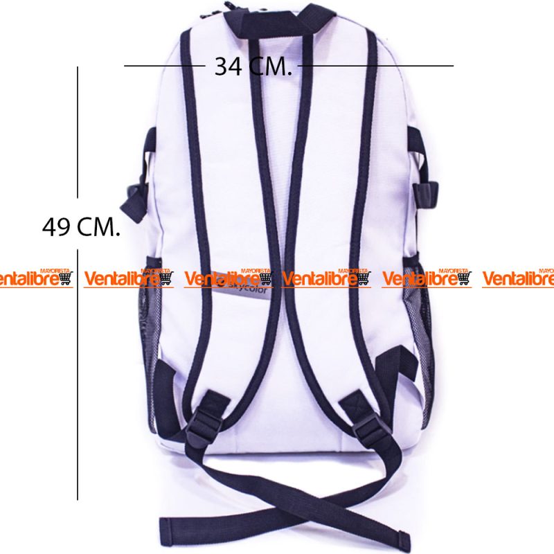 MOCHILA GRANDE IMPORTADA DE BRASIL DE 49*34*42 EN BLANCA PREMIUM - Imagen 3
