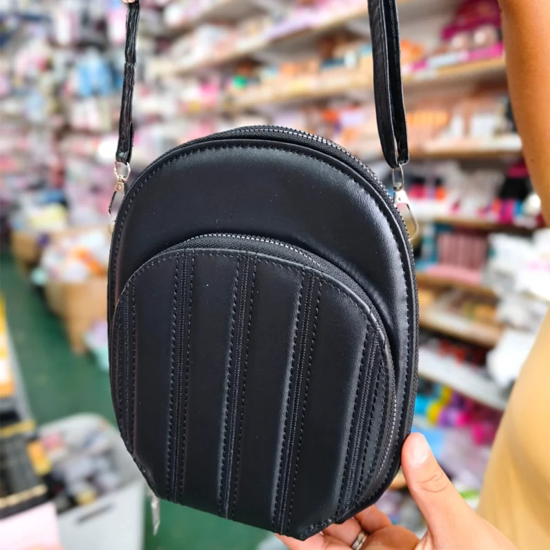 BANDOLERA PORTA CELULAR CORREA REGULABLE TRIPLE CIERRE