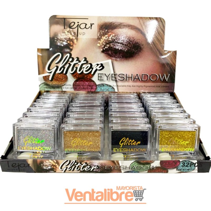 SOMBRA GLITTER INDIVIDUAL EYESHADOW 8 COLORES