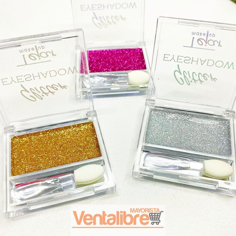 SOMBRA GLITTER INDIVIDUAL EYESHADOW 8 COLORES - Imagen 2