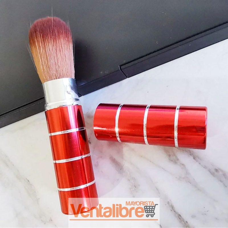 BROCHA PARA MAQUILLAJE TAMAÑO DE CARTERA COLORES SURTIDOS - Imagen 4