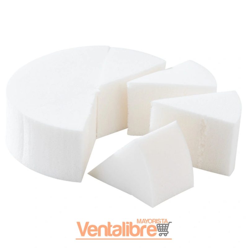ESPONJAS CISNE DE LÁTEX PARA MAQUILLAJE X 8 UNI. - Imagen 2
