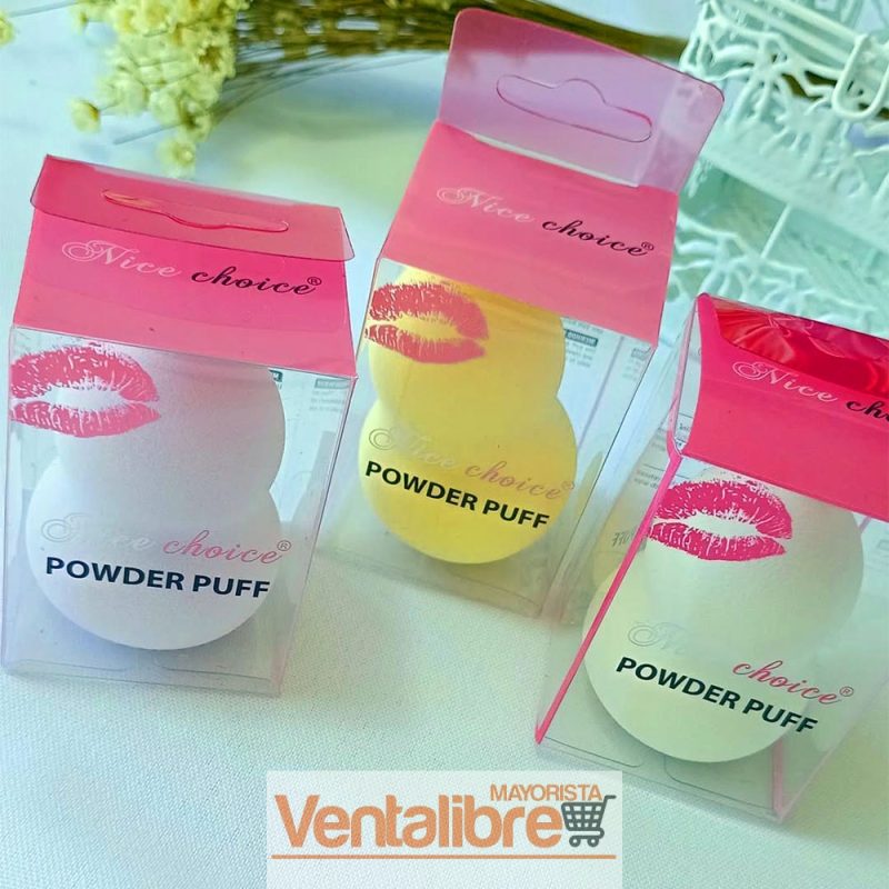 ESPONJA APLICADOR PARA MAQUILLAJES POWDER PUFF - Imagen 2