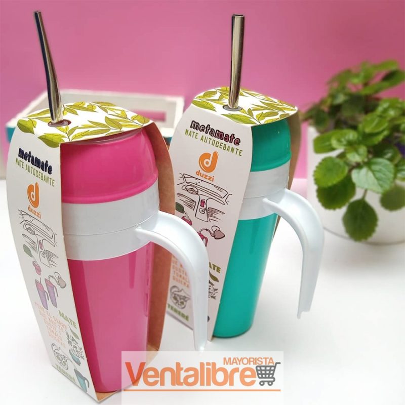 MATE AMIGO AUTOCEBANTE 400ML. CON EMPAQUE VARIOS COLORES