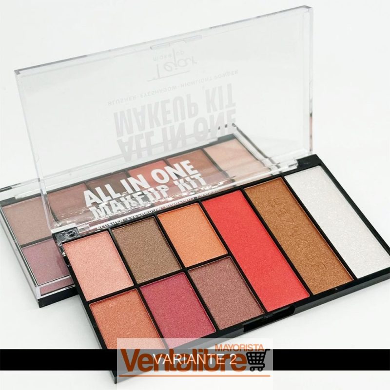 PALETA DE SOMBRA PARA OJOS + ILUMINADOR + RUBOR + POLVO COMPACTO - Imagen 3